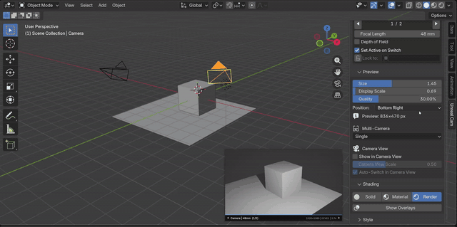 Unreal Cam placement demo