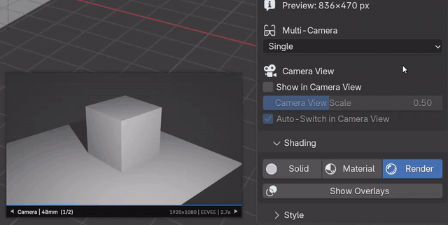 Unreal Cam dual camera demo